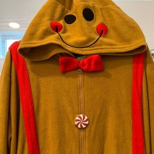 Mens Gingerbread Man Onesie